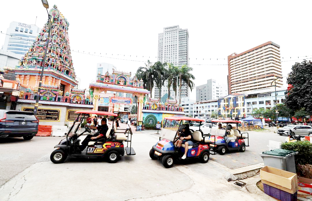 Buggy tours by the colorful temple