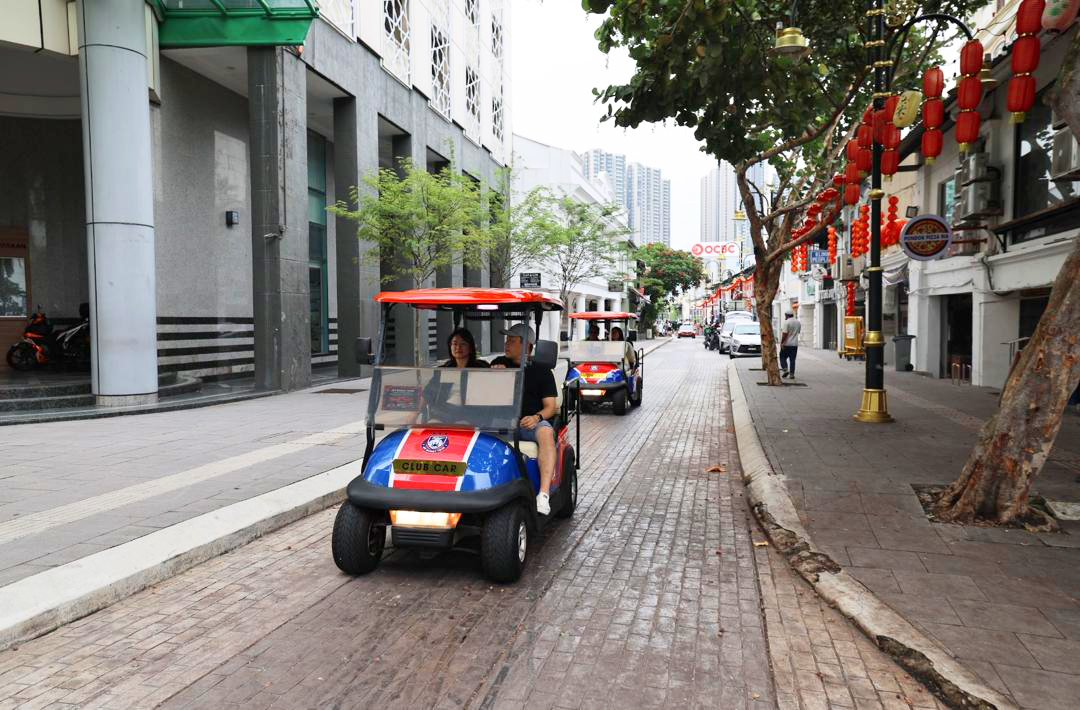 Buggies riding through Johor Bahru streets